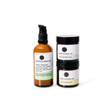 Cleanse, day and night kit.